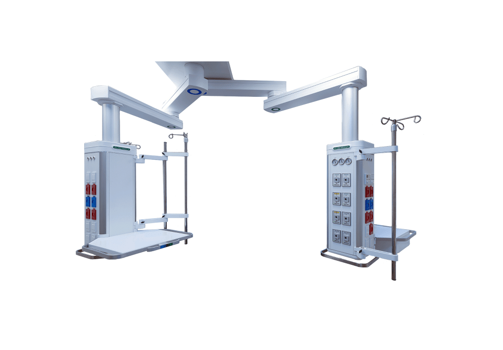 Double Overhead Suspension Arms System for Intensive Care