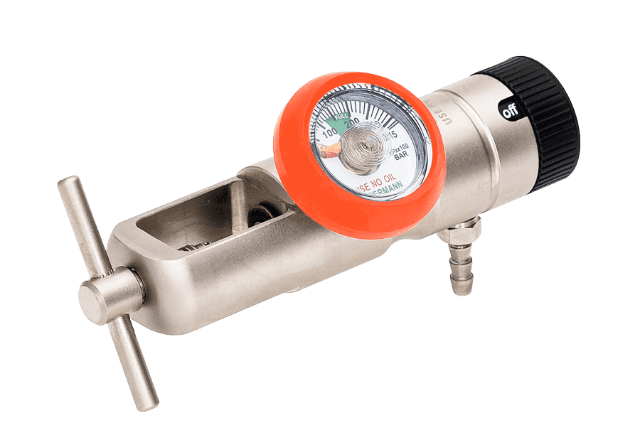 portable low-flow oxygen regulator