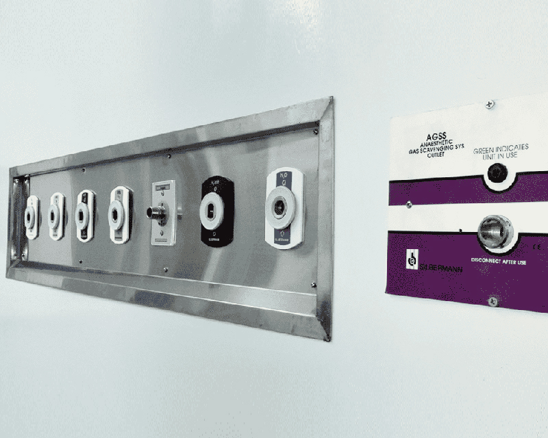 Silbermann's medical gas outlets in Jilian Hospital