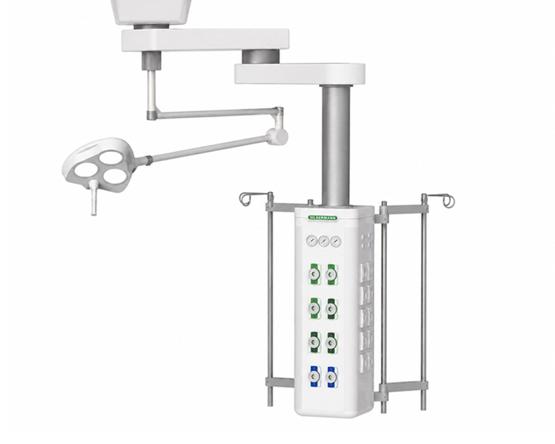 Sistema de Brazo Superior Simple de Suspensión Con Lámpara LED Incorporada para Unidad de Terapia Intensiva y Trauma